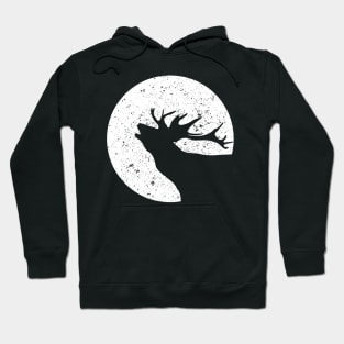 Deer Hunting Moon Reindeer Christmas Hoodie